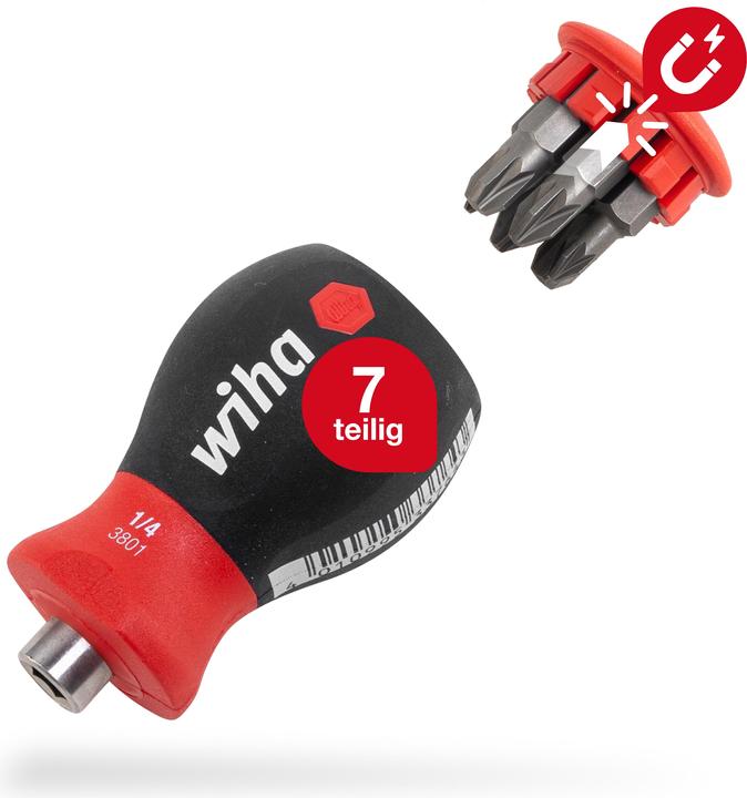 Image du produit Wiha Magasin porte-embouts Phillips 7 pces (évidement transversal)