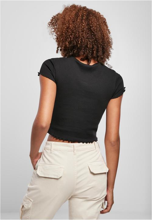 Immagine prodotto Urban Classics Ladies Cropped Button Up Rib Tee (XL)