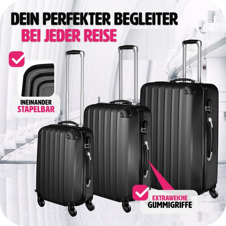 Actual product image tectake Hard case set (95 l, M (50 - 90l), L (90 - 115l))