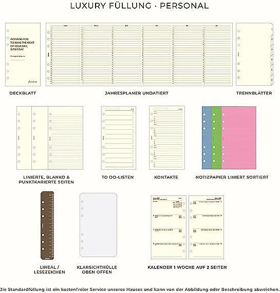 Actual product image Filofax Agenda PERSONNEL (95 x 171 mm, No binding, German)