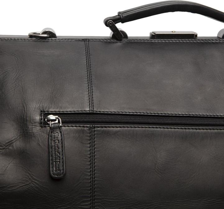 Immagine prodotto The Vegan Cow Chesterfield Marca Leren Weekendtas Zwart Corfù (41.90 l)