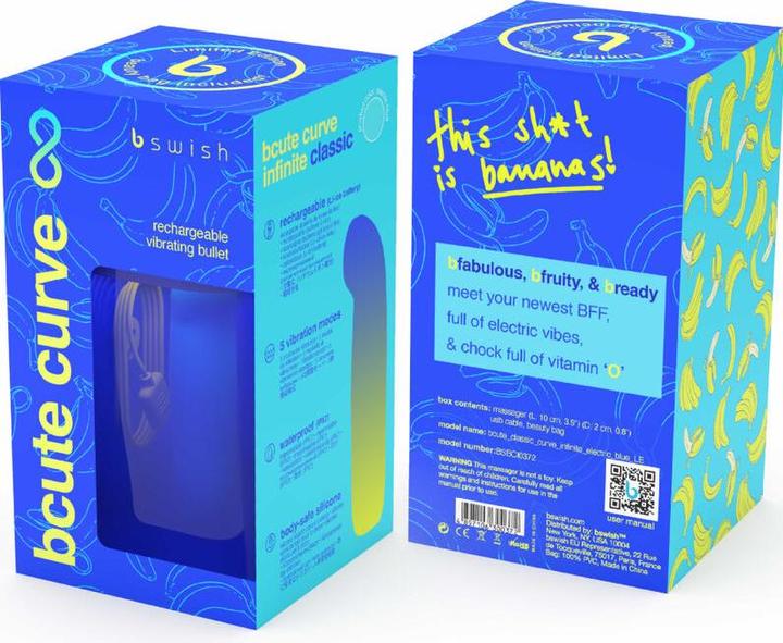 Image du produit Bswish B Swish - Bcute Curve Infinite Classic Edicion Limitada Vibrador Recargable Silicona Azul