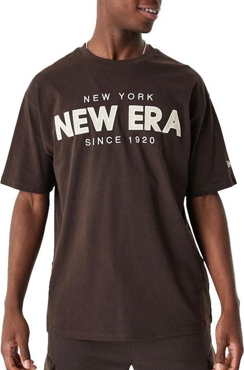 New Era Oversized Shirt - BRAND LOGO braun - M (M)
