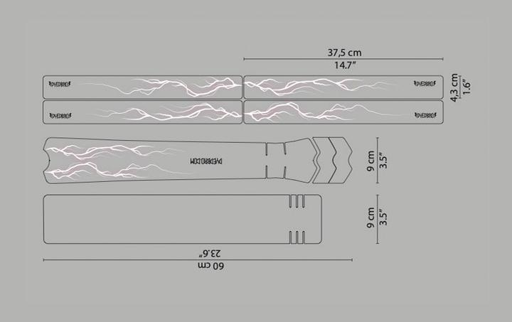 Actual product image Dyedbro Frame Protection Kit - Lightning - Pink Matte
