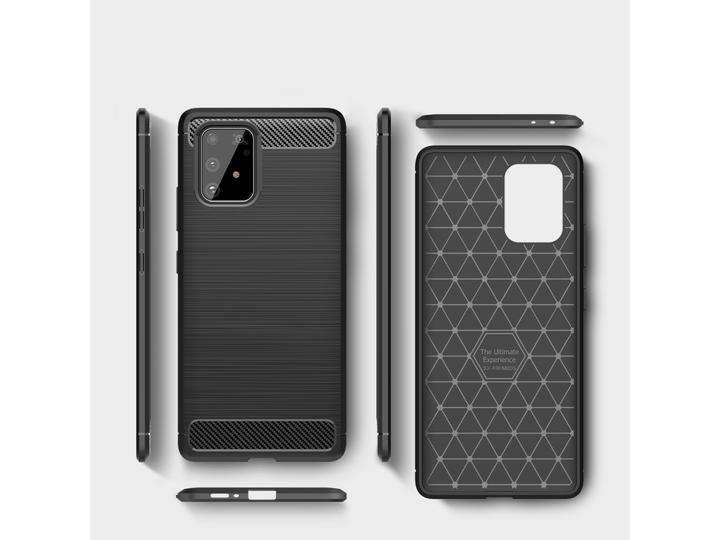 Actual product image Screenguard Samsung Galaxy S10 Lite Cover Carbon Brushed Soft TPU (Samsung Galaxy S10 Lite)