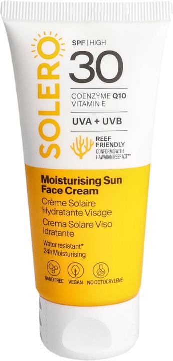 Solero Sonne Gesichtscr feuch SPF30 50ml (Sonnencreme Gesicht, SPF 30, 50 ml)