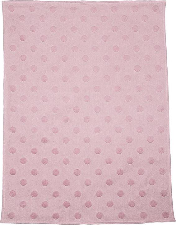Actual product image David Fussenegger Baby blanket Riga dots pink (90 x 2 cm)
