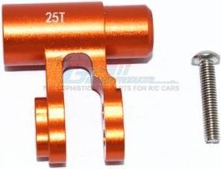 Image du produit GPM aluminum standard 25t servo horn-2pc set traxxas xmaxx 8s / orange