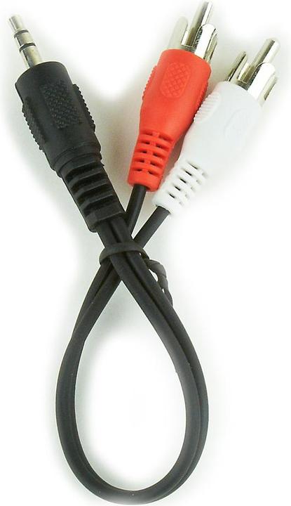 Immagine prodotto Cablexpert 0,2 m, 3,5 mm/2 x RCA, M/M - Cavo audio (3,5 mm/2 x RCA, M/M, 3,5 mm, 2 x RCA, m (0.20 m)