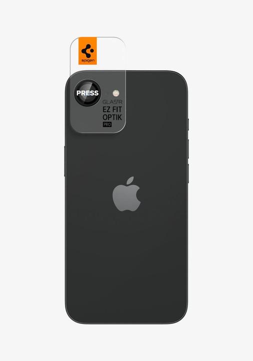 Actual product image Spigen Optik Pro EZ Fit iPhone 16e Lens Protector (2 Piece, Apple iPhone 16e)