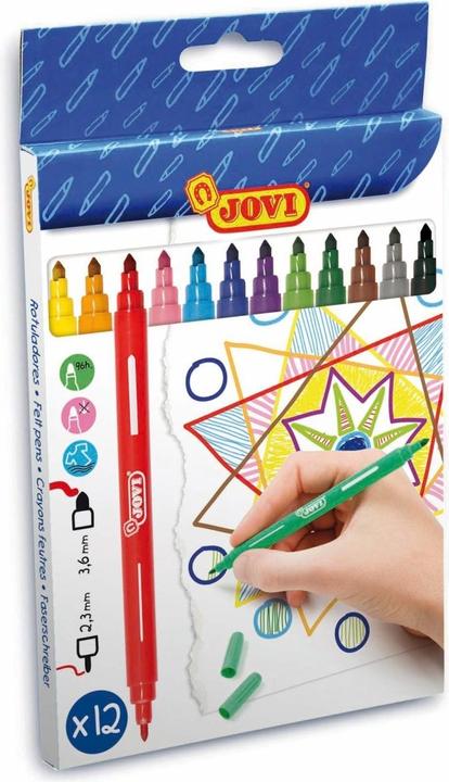 Actual product image Jovi Double fibre-tip pens PU=12 colours (12 colours, 12 x)