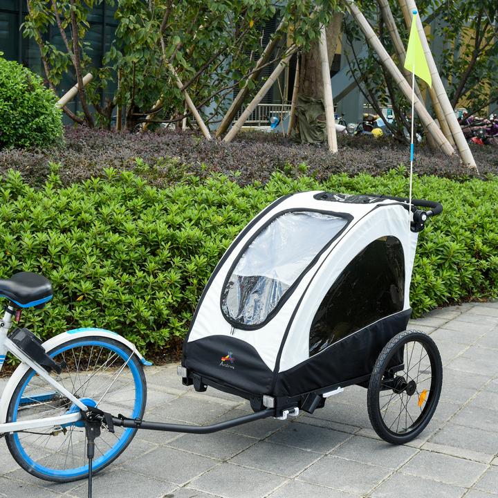 Produktbild Homcom 2 in 1 Fahrradanhänger für 2 Kinder