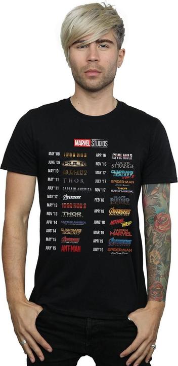 Immagine prodotto Marvel 10 Years Of Movies Maglietta Uomo (4XL)