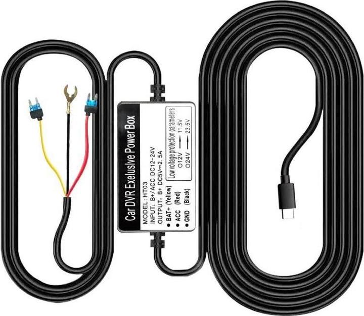 AZDome Hardwire-kit HT03 USB-C (WiFi)