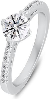 Produktbild Brilio Silver - Beautiful silver ring with zircons RI134W - Circuit: 60 mm (60)