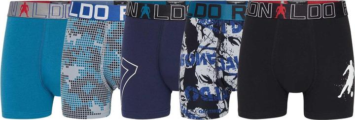 Produktbild CR7 Boys Trunk Cotton Stretch 5-Pack (7, 8, 9, 5er Pack)