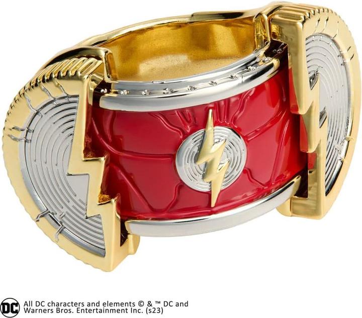 Actual product image Noble Collection DC Comics Flash Prop Replica Ring with Display