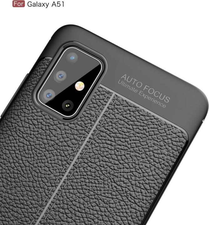 Actual product image Screenguard Samsung Galaxy A51 4G Case Leather Design TPU Cover (Samsung Galaxy A51)