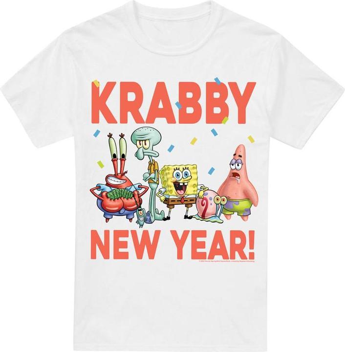 Spongebob Squarepants Krabby New Year TShirt (XL)