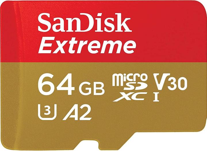 SanDisk Extreme (64 GB, microSDXC, U3, UHS-I)