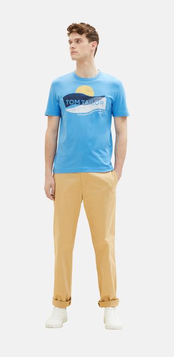 Immagine prodotto Tom Tailor T-Shirt Kurzarmshirt gepunktet mit Brusttasche (L)