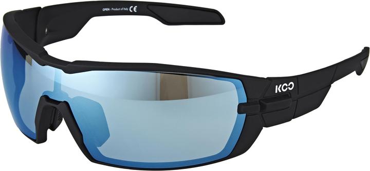 KOO Sonnenbrille inkl. 2 Gläser Superblue und Clear (Schwarz, Blau)