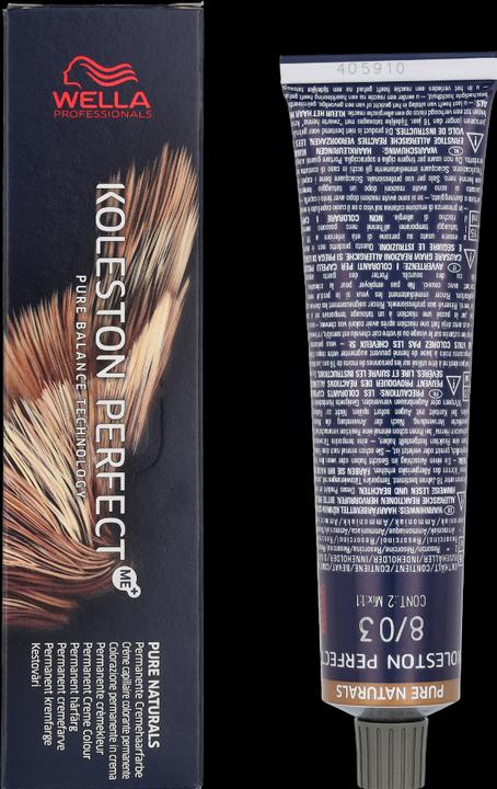 Immagine prodotto Wella Koleston Perfect Me+ Pure Naturals (8/03 biondo chiaro oro naturale)