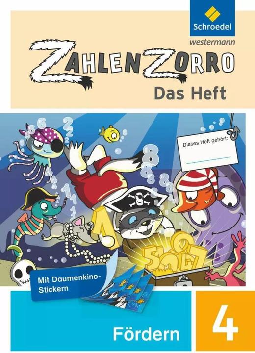 Produktbild Zahlenzorro - Das Heft 4. Schuljahr. Fördern (Deutsch, Eveline Stadler, Frank Wahl, Janine Weigel, Katrin Klöckner, 2015)