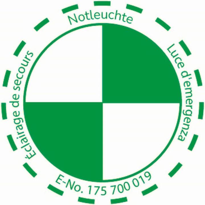 Elbro Aufkleber Notlicht-Symbol