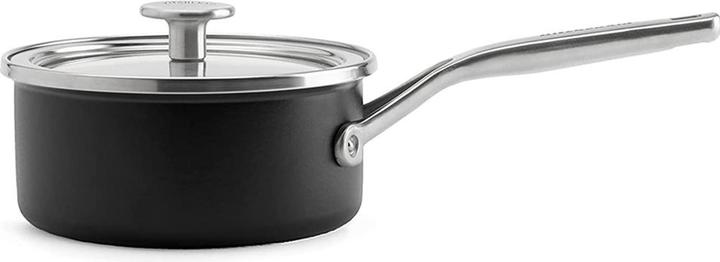 KitchenAid Steel Core Enamel Sauspan - 20 cm - Matt Black (Stielkasserolle, Keramik)