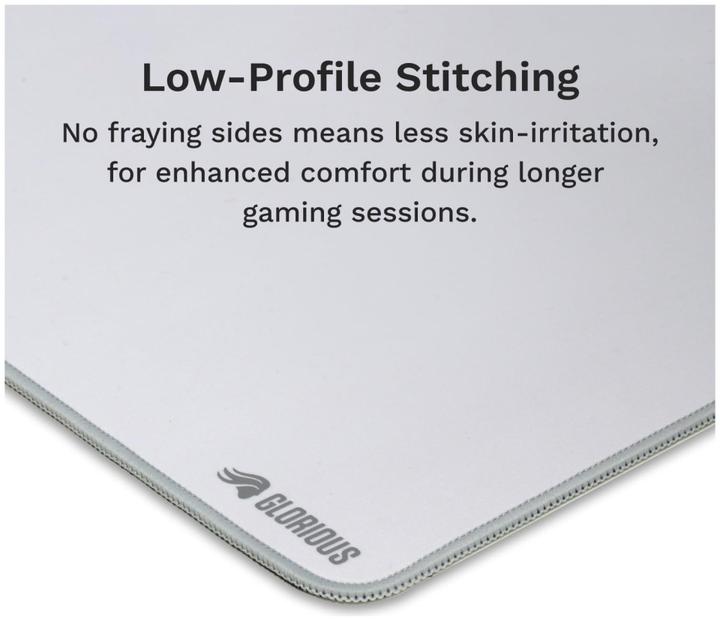 Actual product image Glorious GMP 2 3XL Stiched Cloth Gaming Mouspad White GLO-MP2-CLTH-STC-3XL-WHT (3XL)
