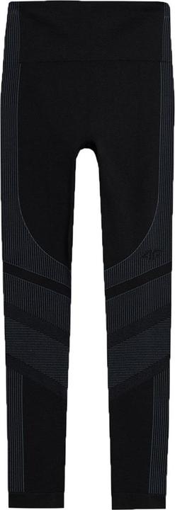 4F Legginsy termoaktywne damskie F116 głęboka czerń 4FAW23USEAF116 20S M/L (M/L)