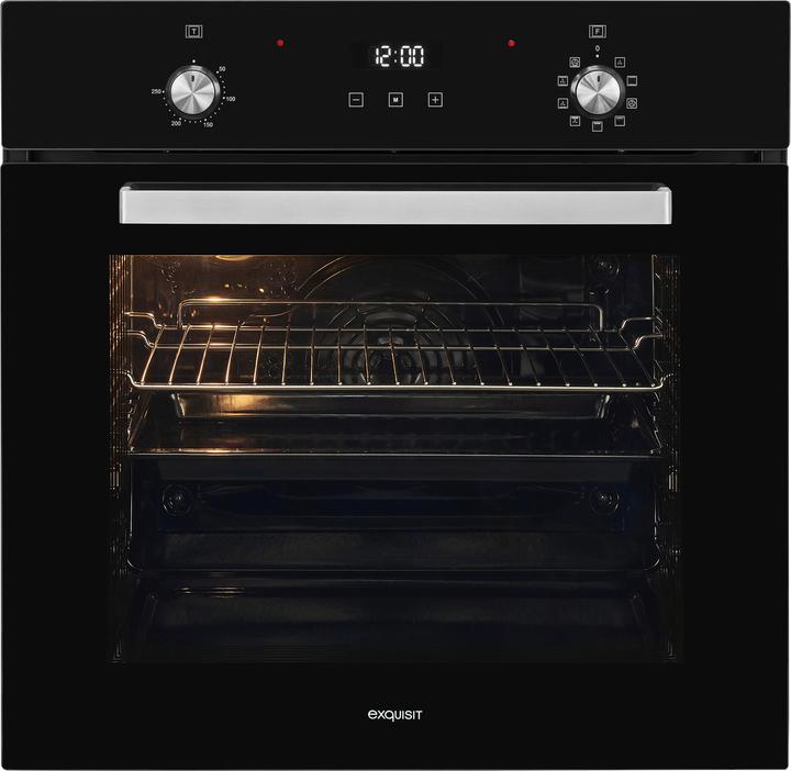 Exquisit EBE76-9-H-020 black, built-in oven