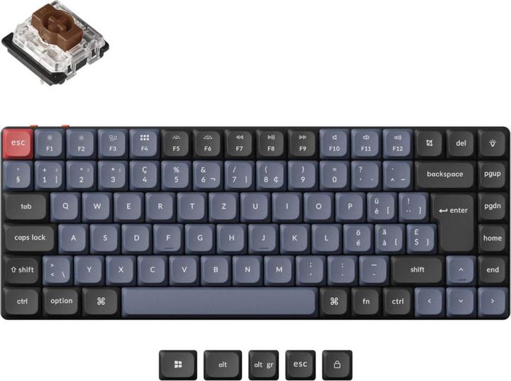 Immagine prodotto Keychron K3 Pro (CH, Senza fili, Cablato)