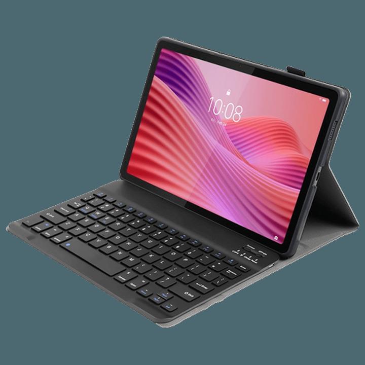 Just in Case Premium Bluetooth Keyboard Book Cover Schwarz Lenovo Tab (DE)