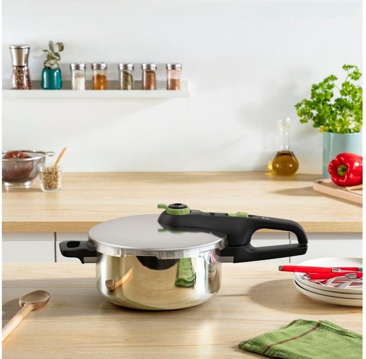 Produktbild Tefal Secure Trendy Schnellkochtopf (Dampfkochtopf, Edelstahl)