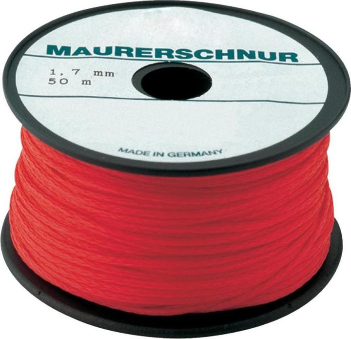 Produktbild HP Autozubehör Maurerschnur Länge 100 m Ø 1 mm 15 kg Polyethylen rot (100 m)