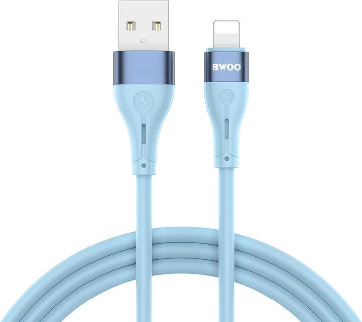 Image du produit Bwoo Minimalist Silicone 3A Cable X280L USB- to Lightning blue