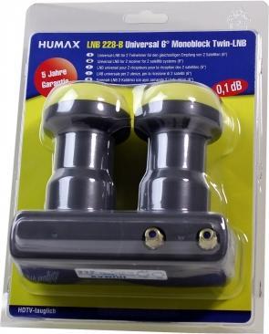 Produktbild Humax LNB229, Twin-Monoblock 6°, Iddigital (Twin LNB, 40mm)