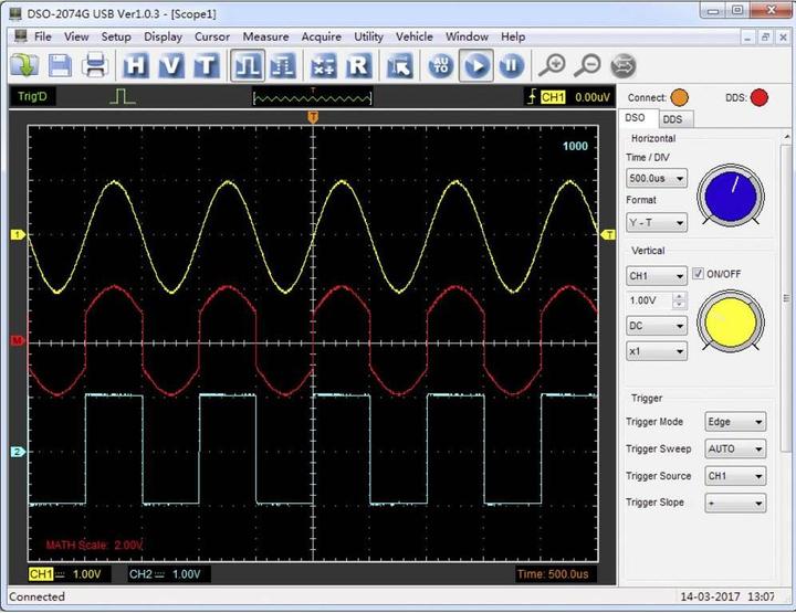Actual product image Voltcraft USB oscilloscope head with arbitrary DDS function generator (CAT I)
