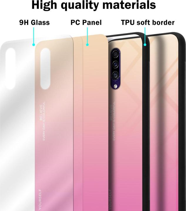 Image du produit Cadorabo Couverture en verre TPU 2 couleurs (Samsung Galaxy A30s, Samsung Galaxy A50s)