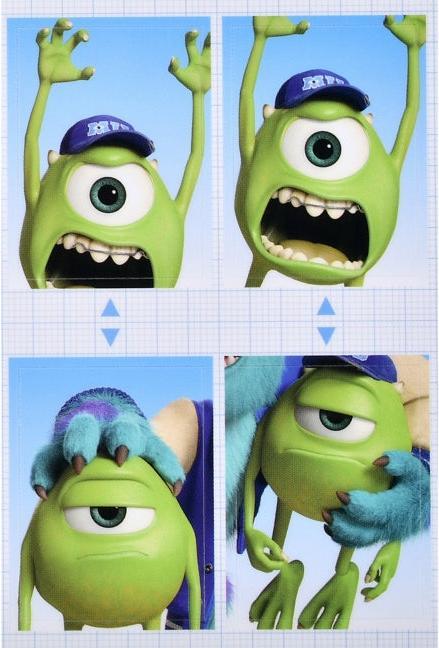 Actual product image Disney Mike Fotoaufkleber Sticker Collection