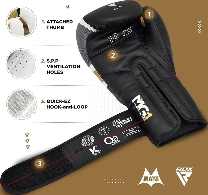 Actual product image Rdx F7 Ego Boxing Gloves (10 OZ, 10)