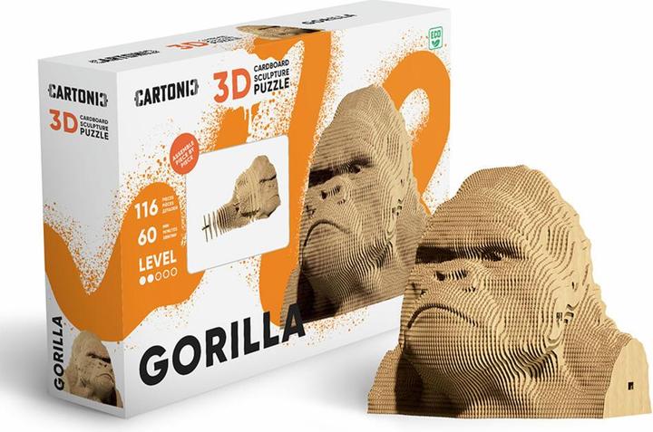 Produktbild Cartonic Gorilla - 3D Modell aus Karton
