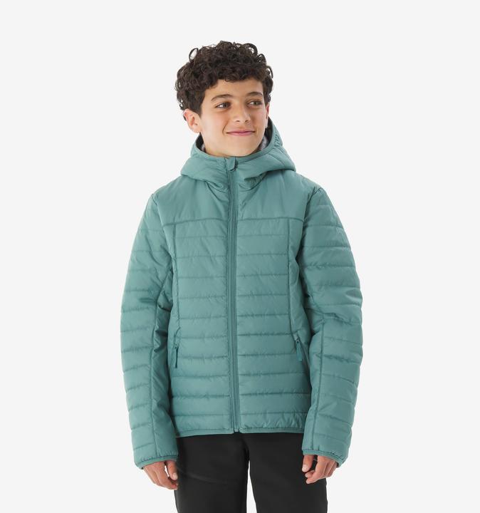 Produktbild Quechua Wattierte leichte Jacke Kinder Gr. 122–170 - MH100 grün