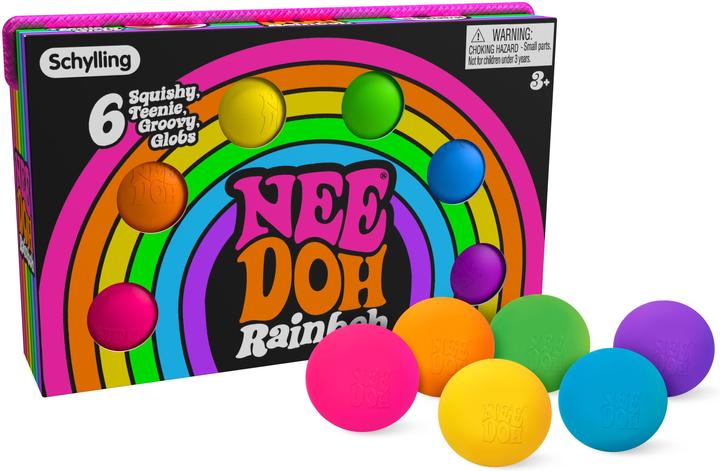 NeeDoh Teenie Rainbow 6-Pack
