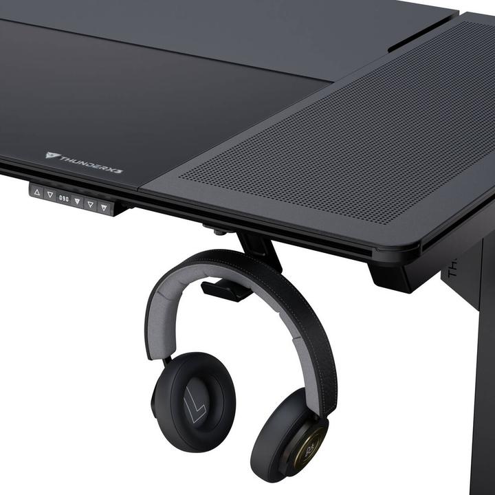Image du produit Thunder X3 ThunderX3 LAB-X Gaming Table - Hauteur réglable Moteur silencieux - Verre trempé - avec mesh côté...
