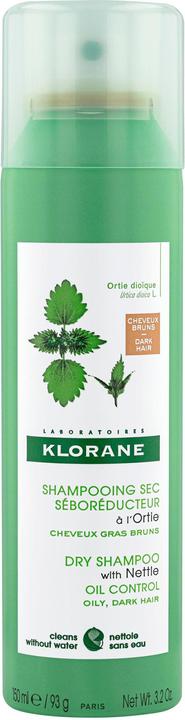 Actual product image Klorane Sebum-regulating tinted dry shampoo with nettle (150 ml, Dry shampoo)