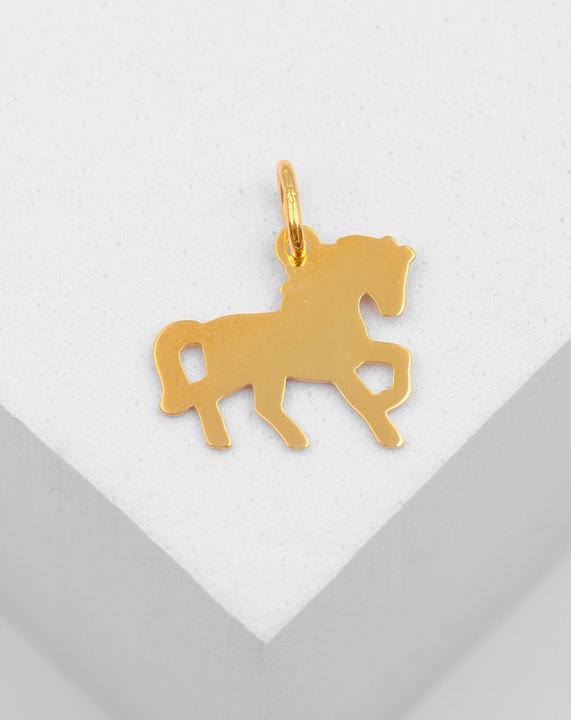 Image du produit Muau Pendant horse yellow gold 750, 17x15mm (Or jaune 750/18K)