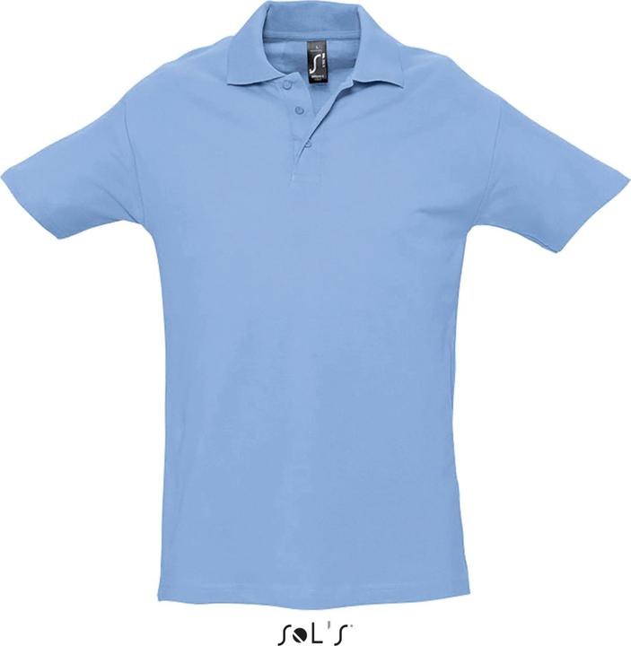 sky blue piqué